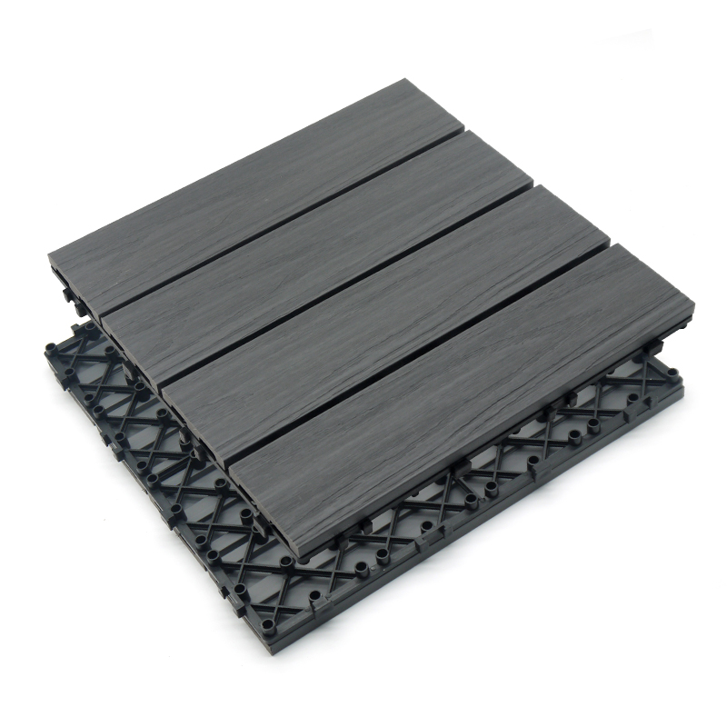 Fabricant: plancher extérieur étanche aux UV, carreaux de bricolage WPC, carreaux de salle de bains composites en bois et en plastique en Chine