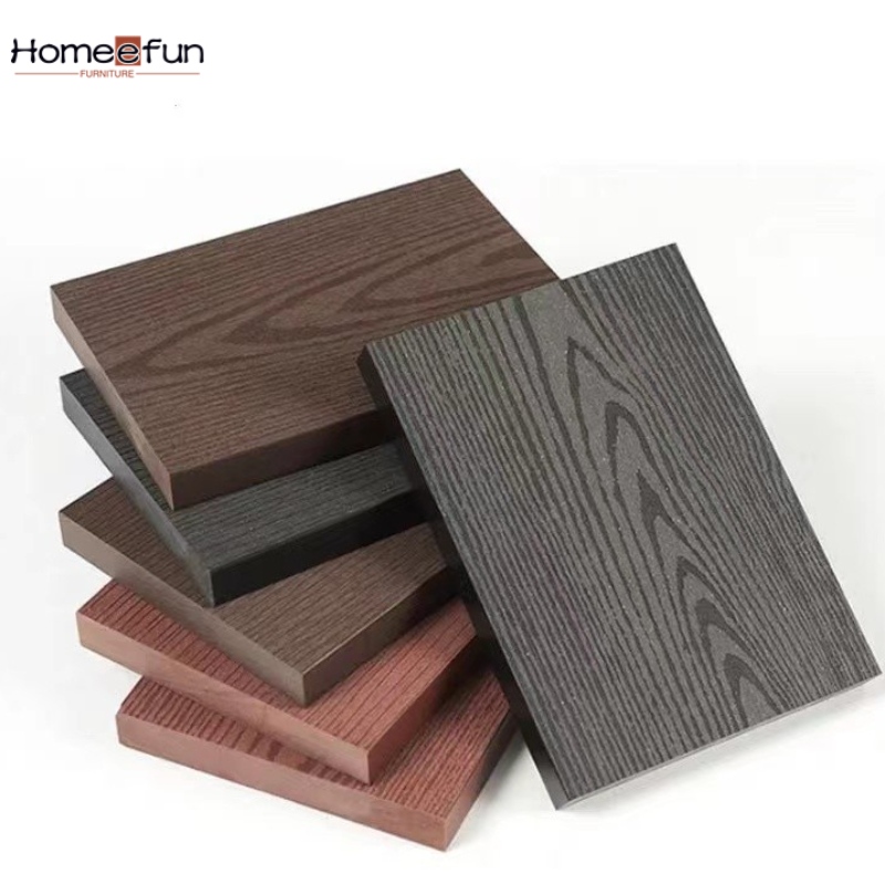 2022 nouveau plancher 3D WPC composite bois - plastique PE extérieur plancher solide creux résistant à la corrosion