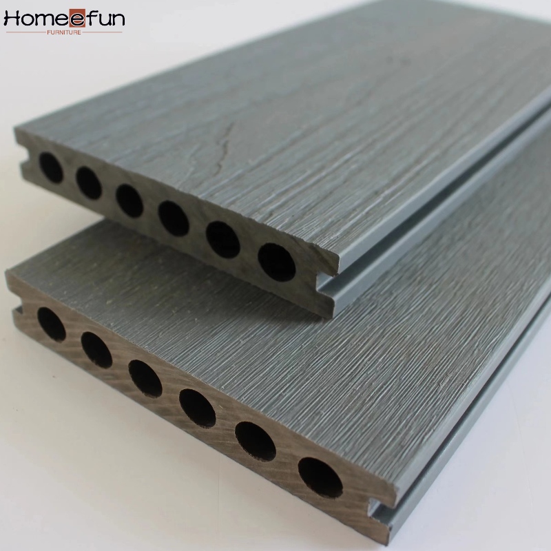 2022 nouveau plancher 3D WPC composite bois - plastique PE extérieur plancher solide creux résistant à la corrosion